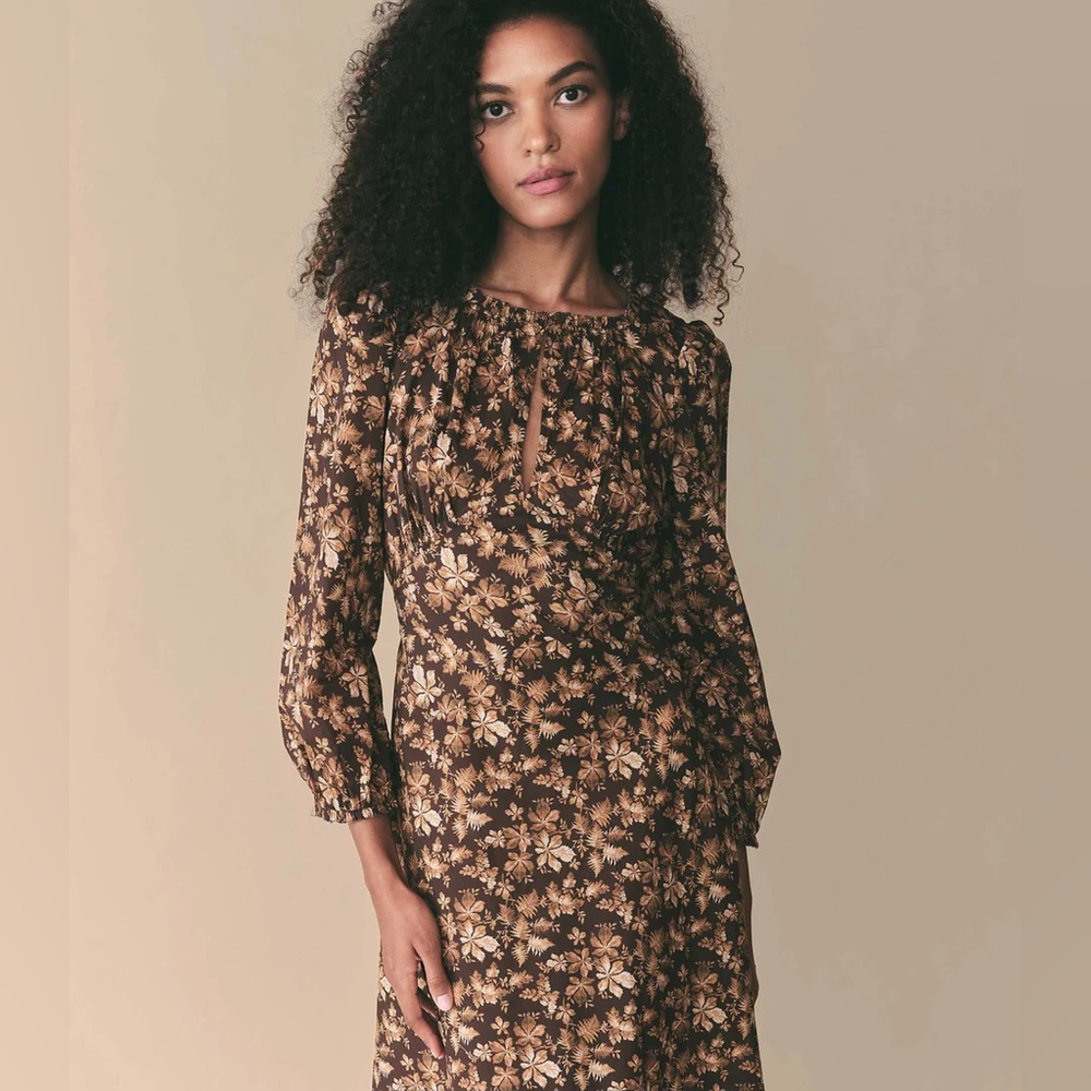 BNWT Doen Ginetta dress in Fern Grove Floral sz Small - Picture 2 of 11